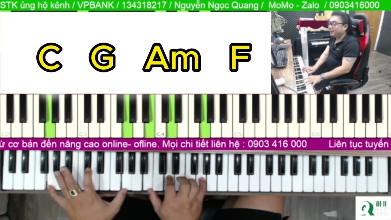 Cách Xếp Hợp Âm Trên Piano Hay Hơn - Vòng 1-6-4-5