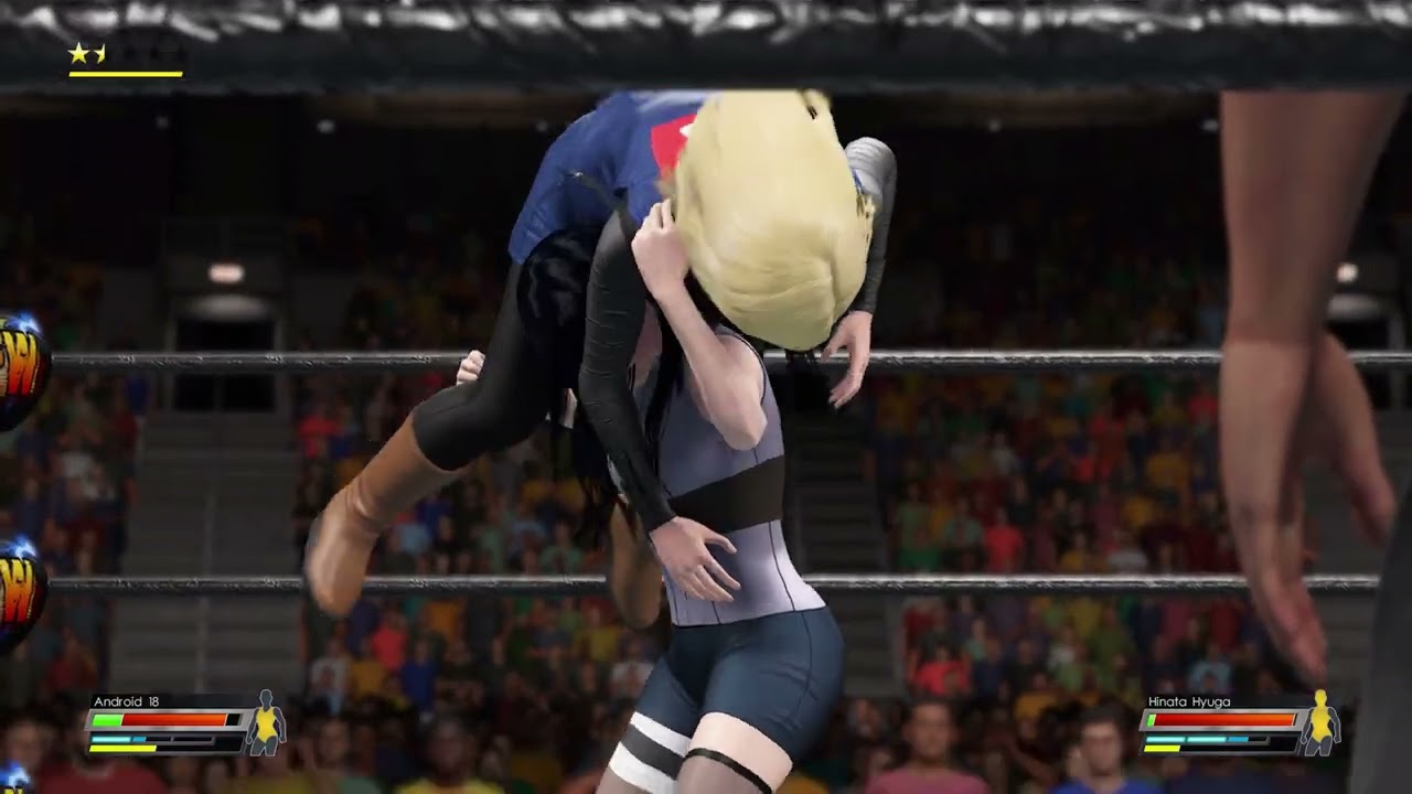 Android 18 VS HInata Hyuga 2 | WWE 2K22 | ANIME |  Dragon Ball Z VS Naruto: The Last