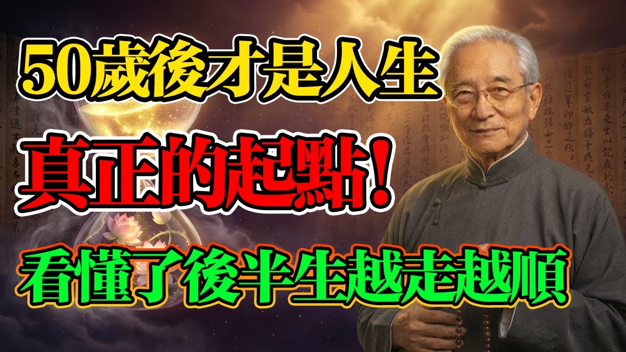 南懷瑾：五十知天命，你前半生的帳本，五十歲後一次算總帳！現在知道還不晚！#佛教 #佛家 #佛法 #佛學知識 #佛學智慧 #佛教文化 #南無阿彌陀佛 #南懷瑾 #因果報應 #在家修行 #五十知天命