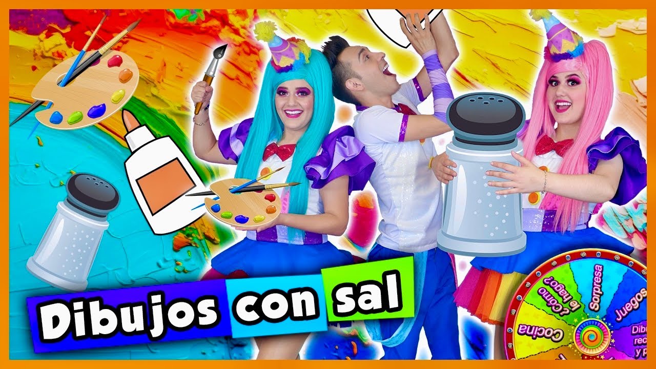 DIBUJANDO CON SAL MÁGICA / SHOW PIEDRA PAPEL O TIJERA / DIBUJOS MAGICOS / IDEAS PARA NIÑOS / Dibuja