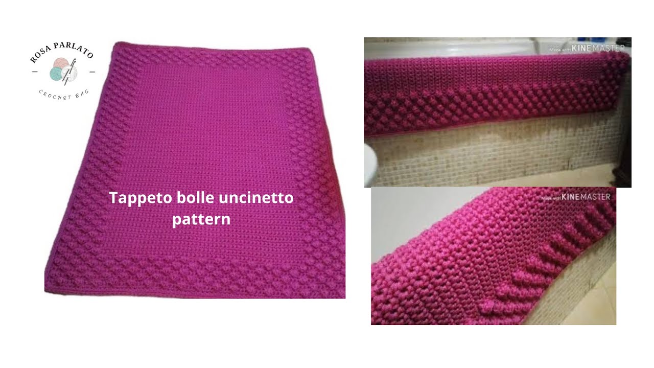 #tappetouncinetto #uncinetto Tappeto Uncinetto  tutorial crochet
