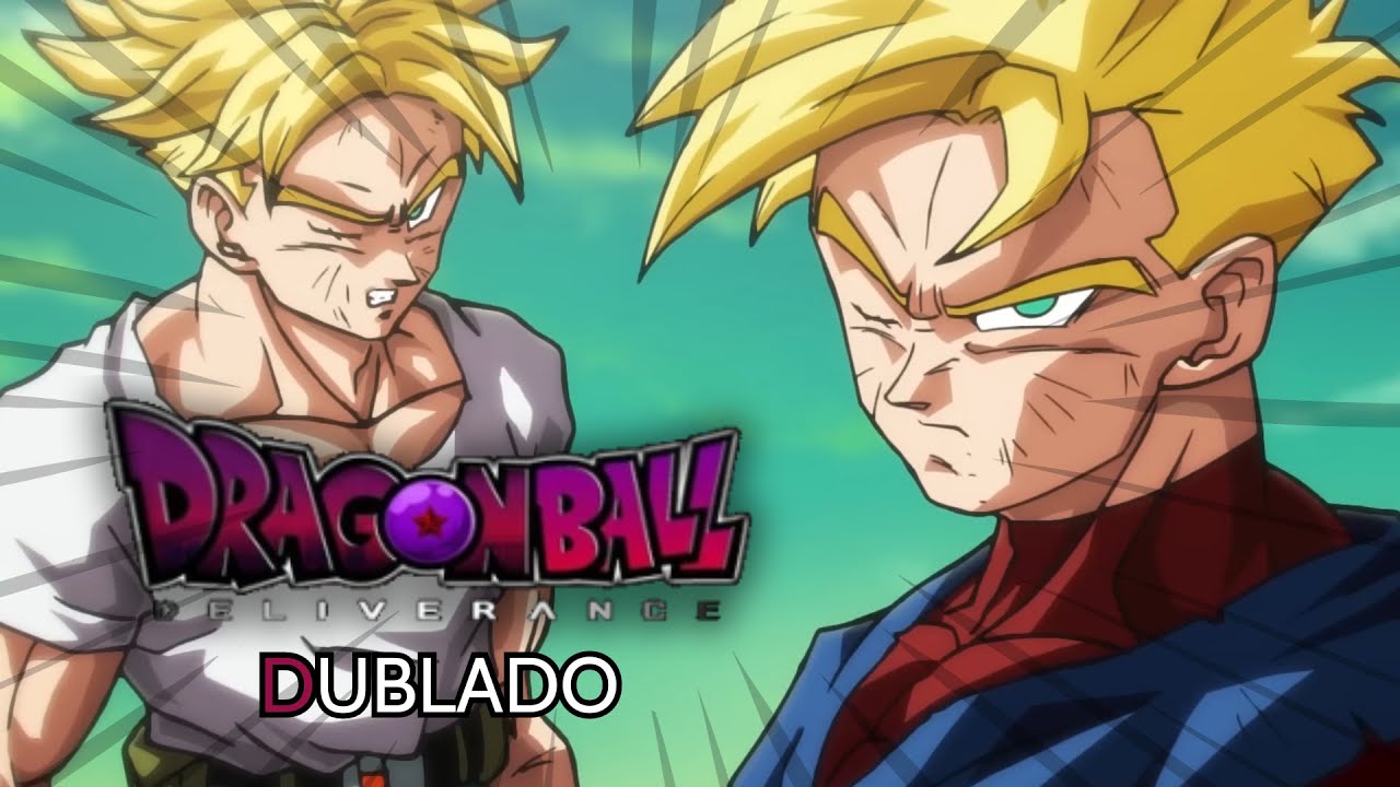 GOTEN E TRUNKS VS GARGOYLE - LUTA COMPLETA  |  Dragon Ball Deliverance Episodio 4 - DUBLADO