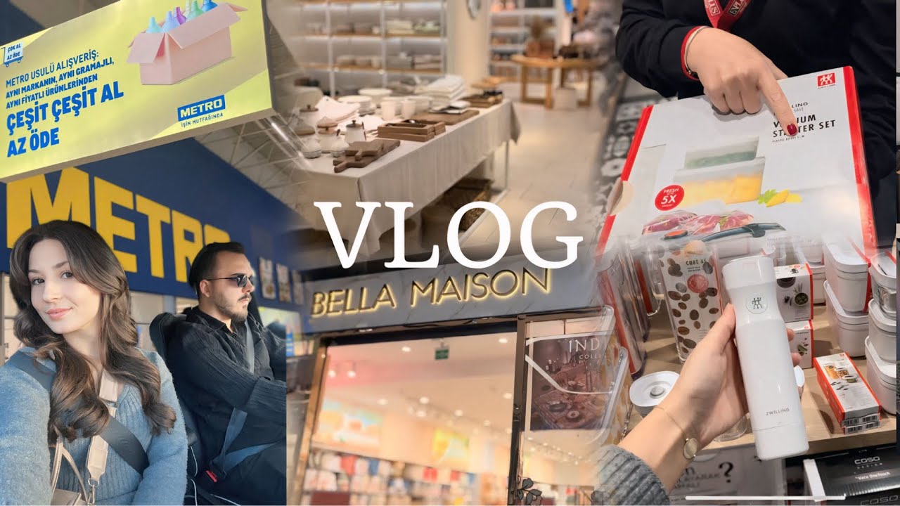 ÇEYİZ ALIŞVERİŞİ GİBİ BİR VLOG 🛍️ | METRO MARKET | ZWİLLİNG , ZARA HOME , PAŞABAHÇE , BELLA MAİSON |