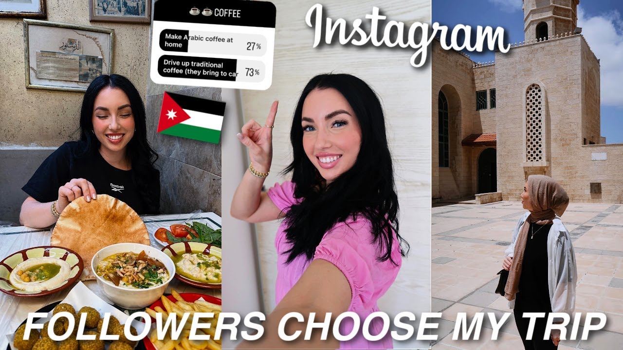 YOU control my trip in the MIDDLE EAST! amman, jordan 🇯🇴