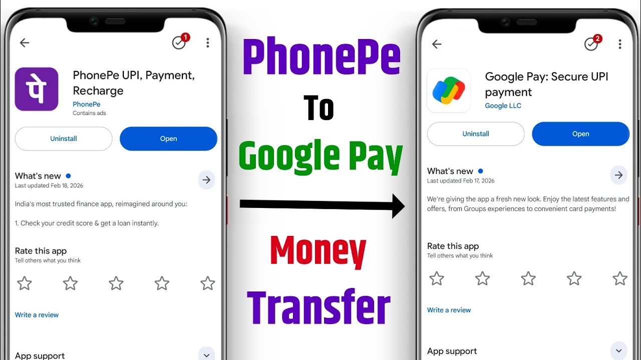 phonepe se google pay me paise kaise transfer kare -how to transfer money from phonepe to google pay