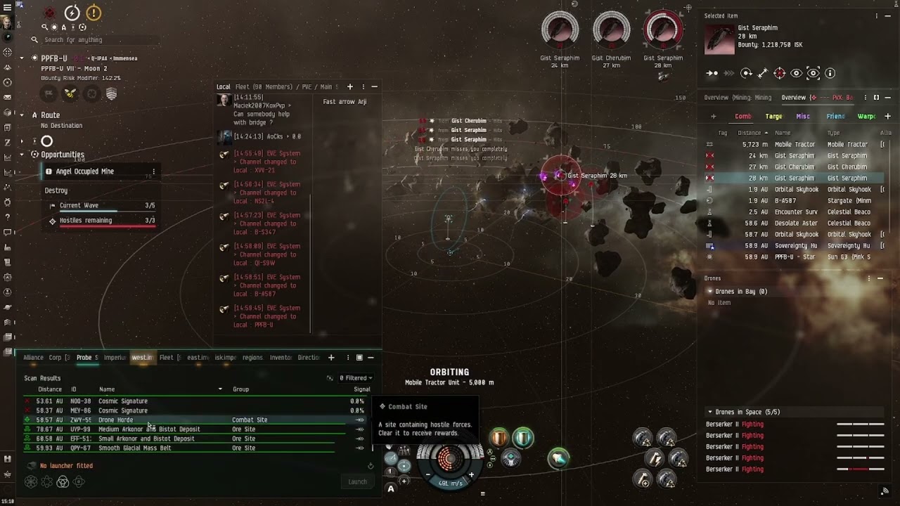 Eve online Angel occupied mine in a Ishtar is it worth it. Spoiler Yes.