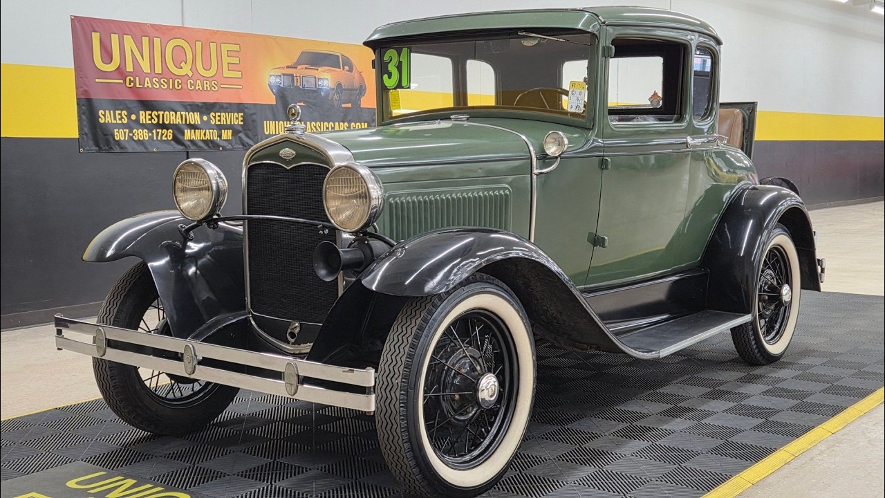 Ford Model A Coupe z 1931 roku z pięcioma oknami i podnoszonymi siedzeniami | Na sprzedaż za 17 9...