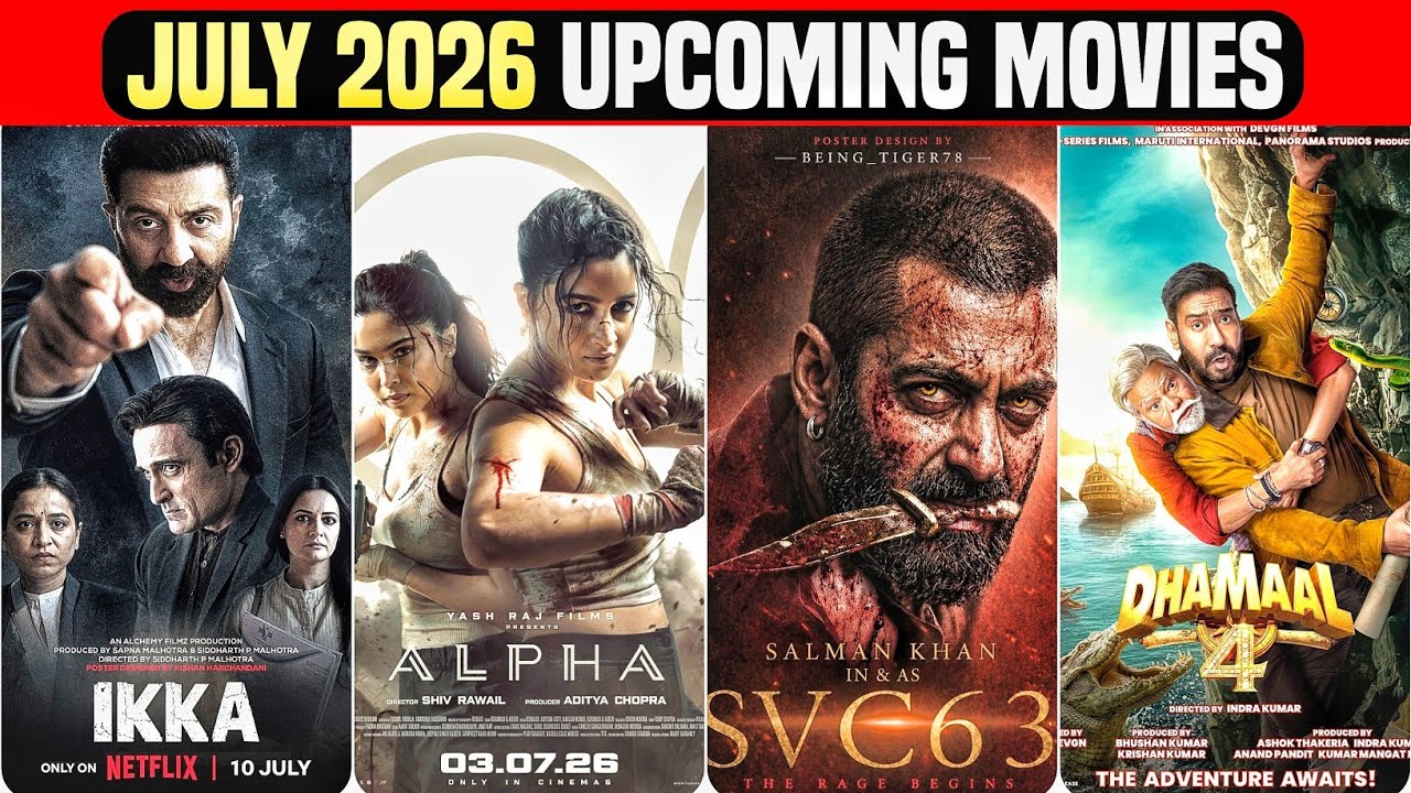 July 2026 : Top 10 Upcoming Biggest Movies You Won't Want To Miss 😜 | Upcoming Movies In July 2026