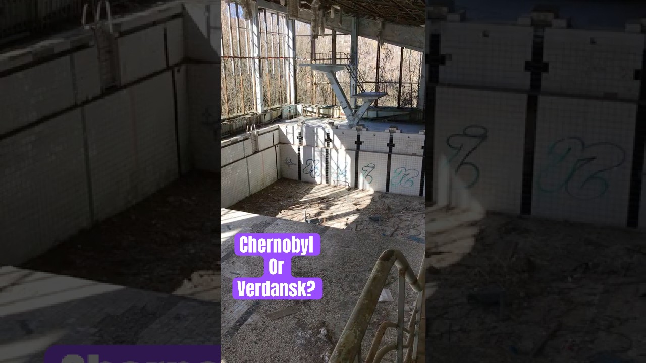 Chernobyl Tour - Pripyat Swimming Pool - Verdansk COD #cod #callofduty #pripyat #chernobyl #ukraine