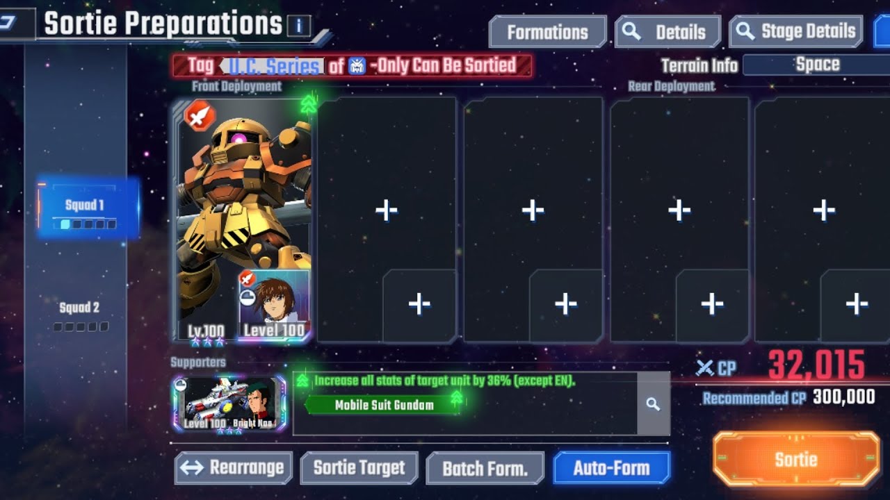 SP N Unit to Clear Zeon + Dev + All Survive EXPERT Eternal Road 1! SD Gundam G Generation Eternal