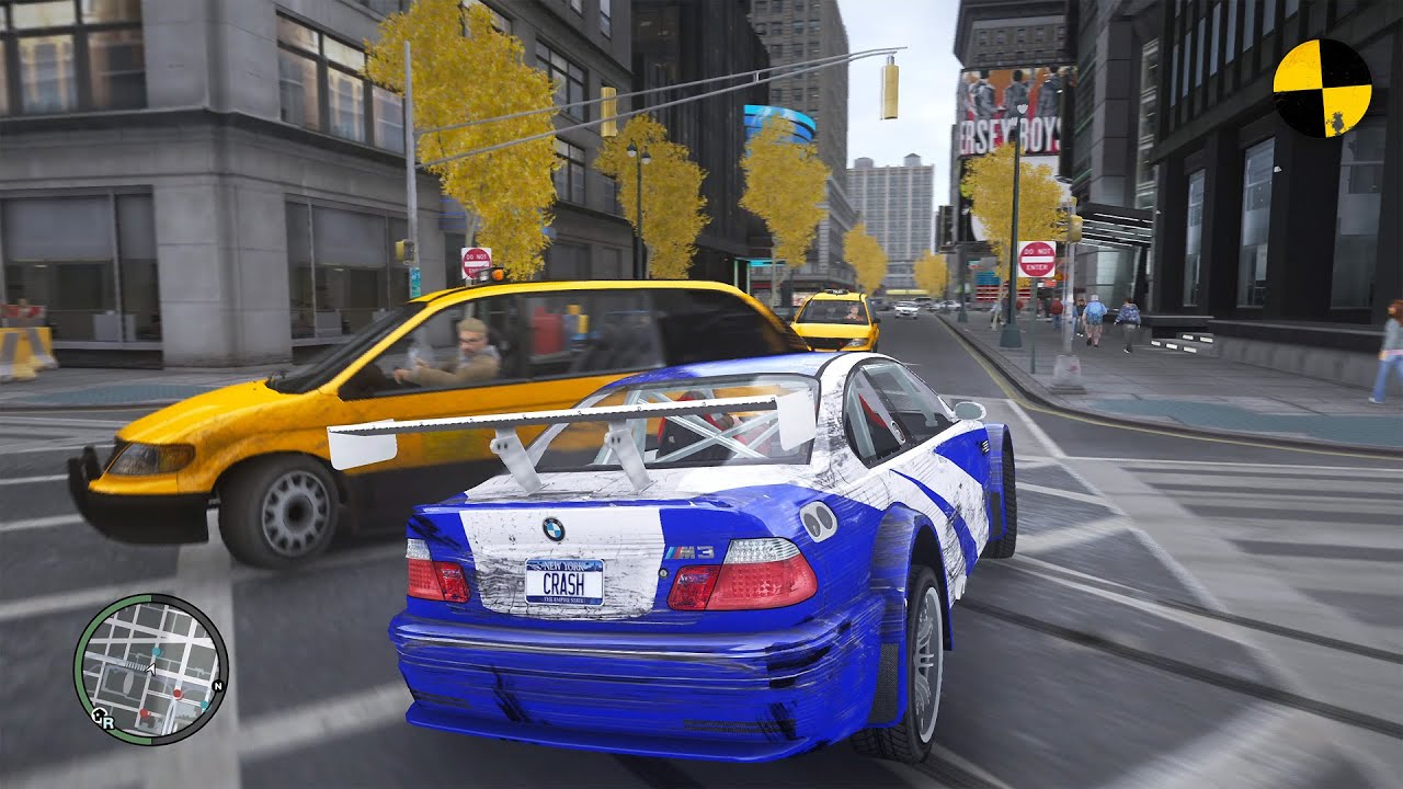 GTA 4 Crazy BMW M3 GTR Crashes Ep.84
