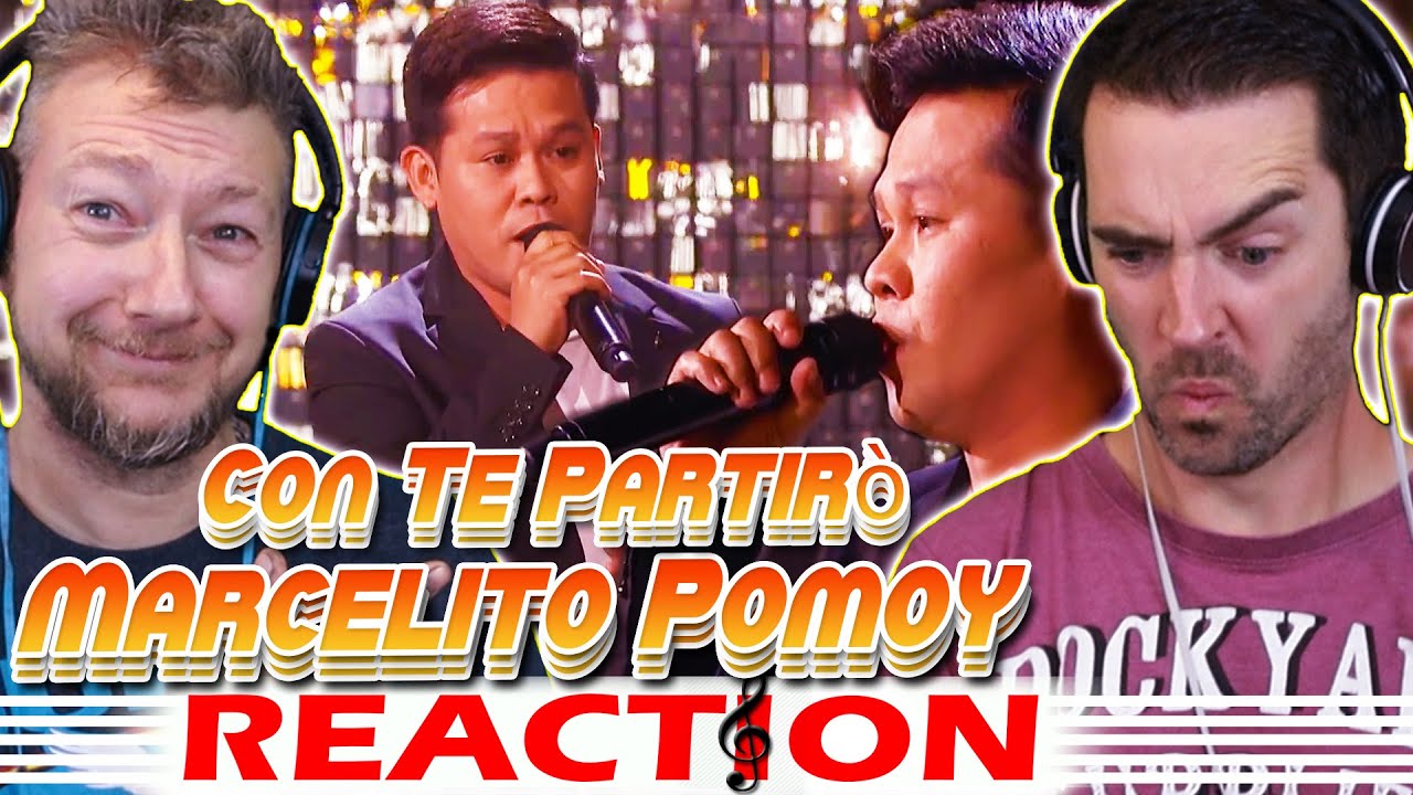 Marcelito Pomoy REACTION - Con Te Partirò  With DUAL VOICES!