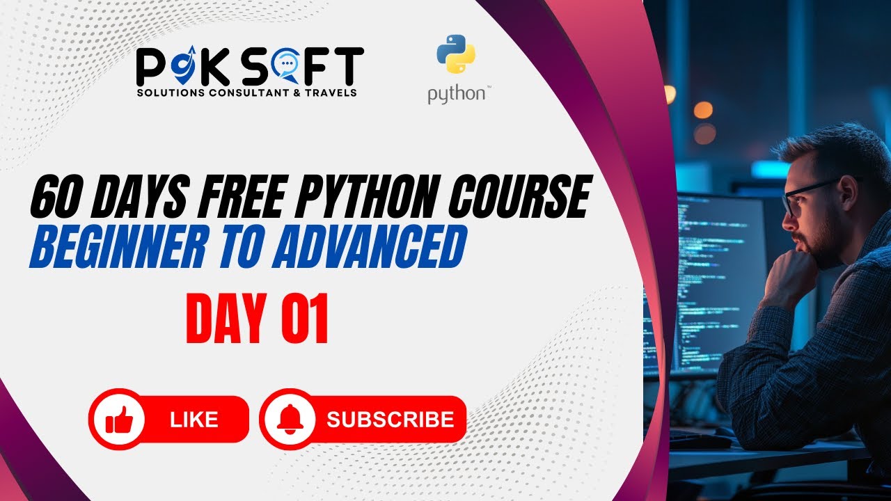 60 Days Free Python Course Beginner to Advanced - Day 1 in Urdu or Hindi