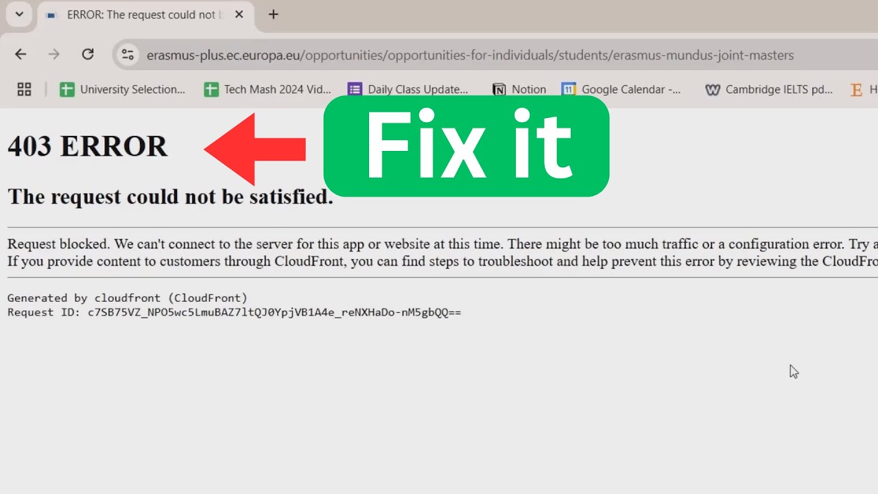 How to Fix 403 Error &ndash; The Request Could Not Be Satisfied | Step by Step Guide