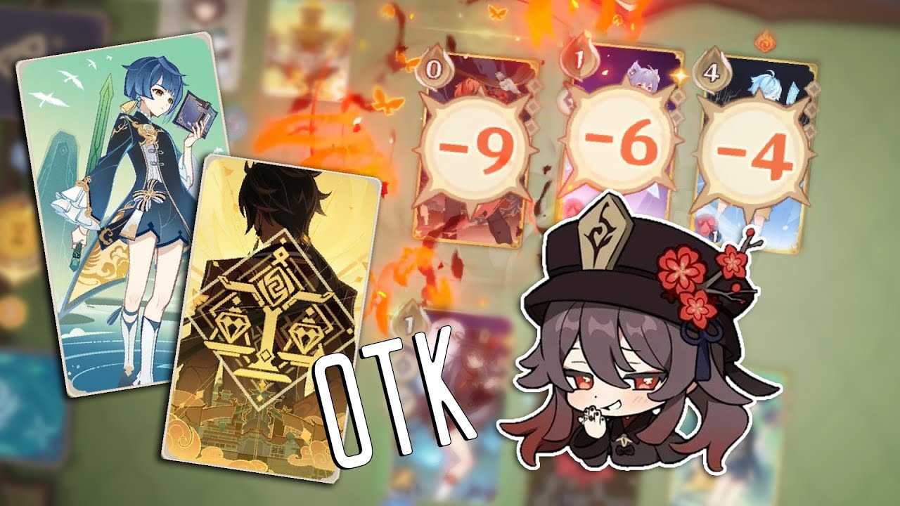 1HP Hu Tao Dominates with Xingqiu in Genshin Impact TCG
