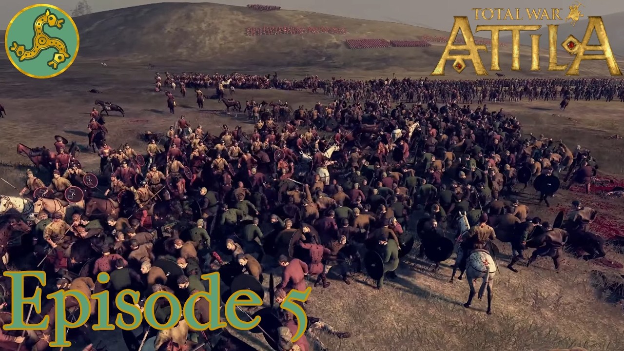 The Start Of A Great War! Ep 5 Franks Campaign Total War Attila (Very Hard)