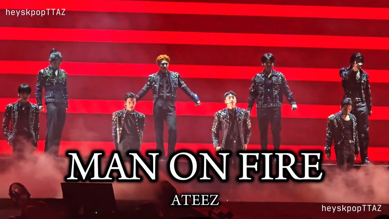 ATEEZ - Man On Fire [4K HDR] 250808 에이티즈 WORLD TOUR : IN YOUR FANTASY | LA DAY 1