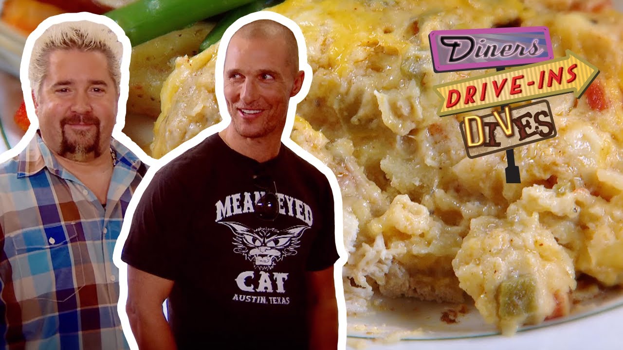 Tex-Mex Casserole & Matthew McConaughey | Diners, Drive-ins and Dives with Guy Fieri | Food Network