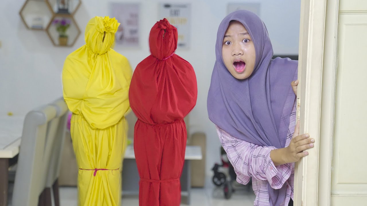 GAWAT !!! DIRUMAHKU ADA HANTU || POCONG MERAH DAN POCONG KUNING