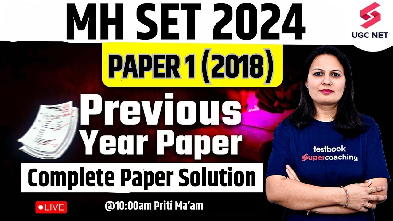 MH SET Paper 1 Solution | MH SET 2018 Paper 1 Complete Paper Solution | Priti Ma'am #mhsetpaper1