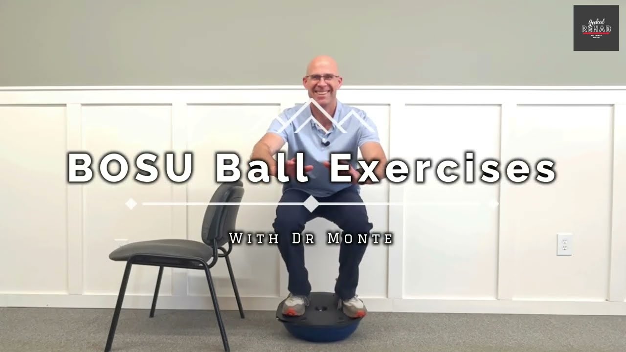 Improve Balance & Strength with BOSU Ball Leg & Core Exercises 🔥🥵 #athlete #sportstraining #balance