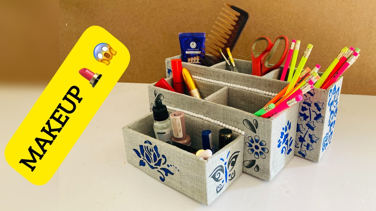 I Made A DIY Makeup Organizer From Scratch