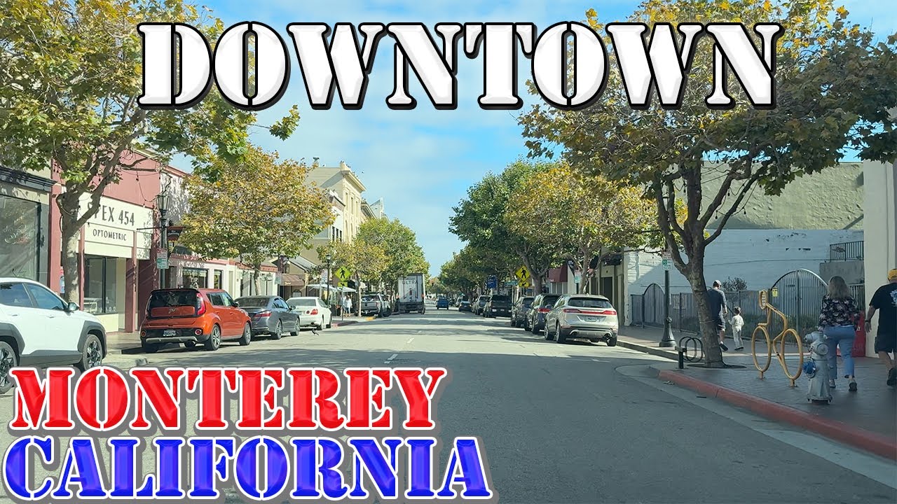 Monterey - California - 4K Downtown Drive