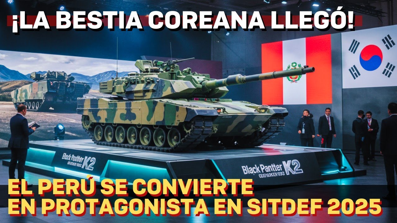 El tanque K-2 Black Panther llega a Perú para REVOLUCIONAR su ejército