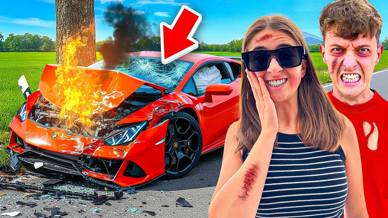 Meine FREUNDIN baut UNFALL mit MEINEM LAMBORGHINI...😡 (eskaliert)