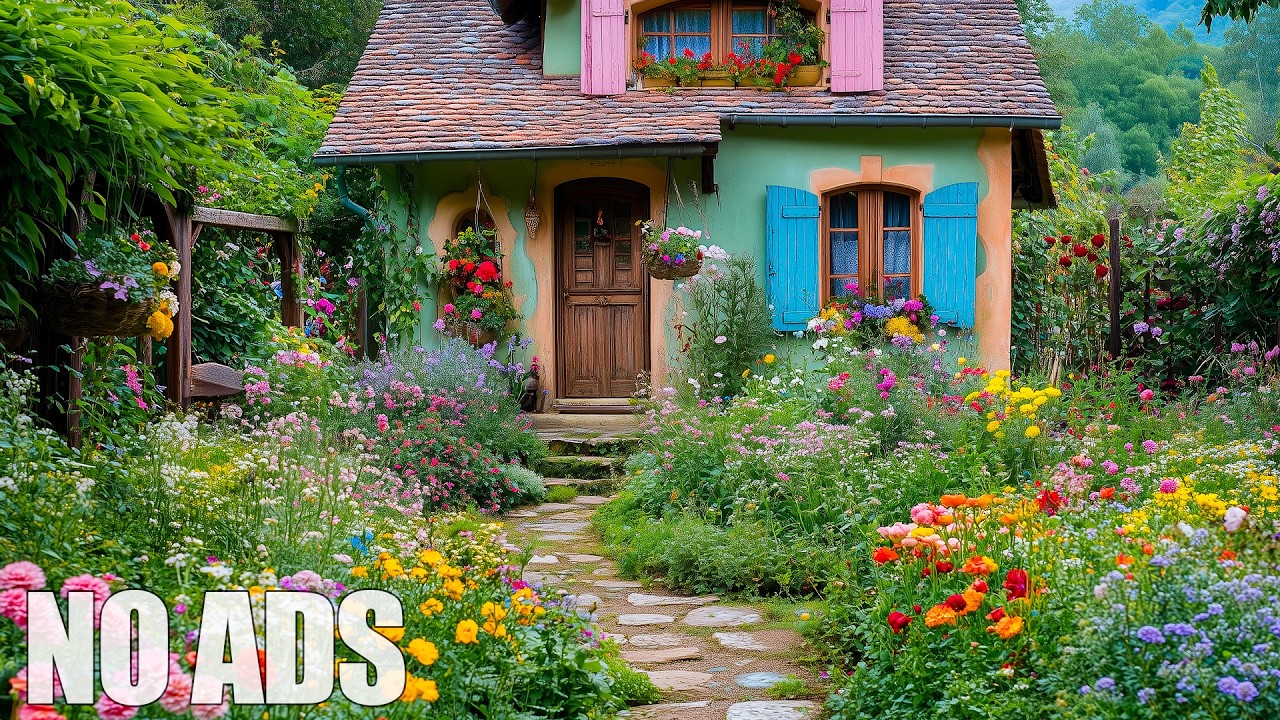 3 Hours Relaxing Music 🌿 Flower Garden Healing Therapy & Deep Calm Music for Inner Peace 🎵 No Ads
