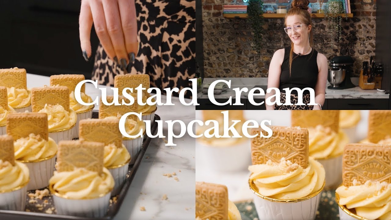 Custard Cream Cupcakes Recipe | Jane’s Patisserie