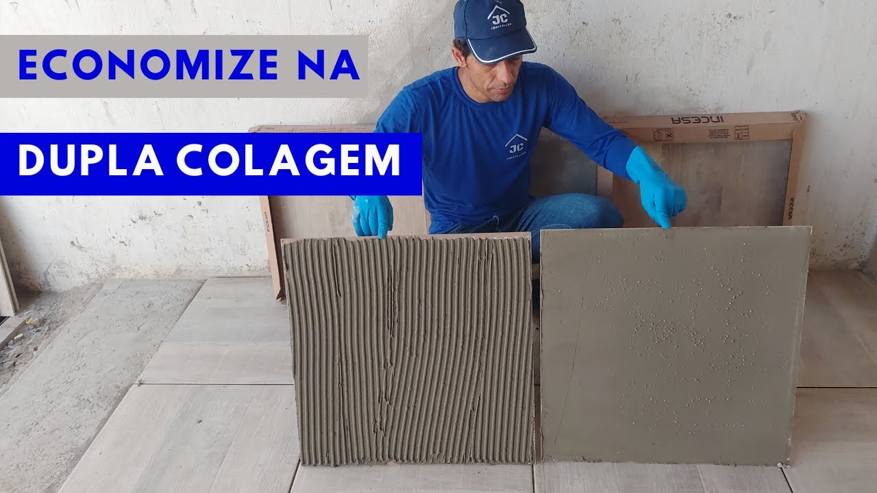 COMO FAZER DUPLA COLAGEM GASTANDO POUCA MASSA COLA .