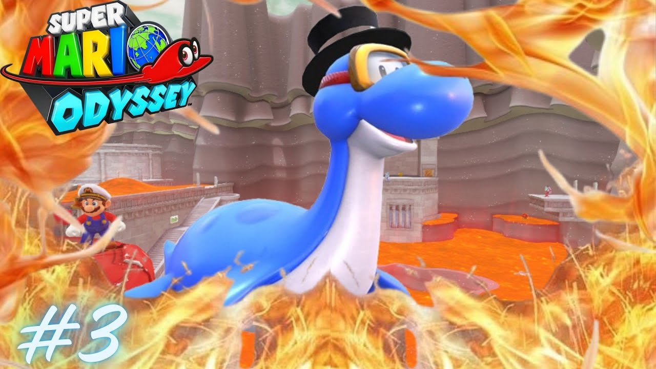 Dorrie et l'eau on disparue !! | Mario Odyssey mais le sol c'est de la lave #3
