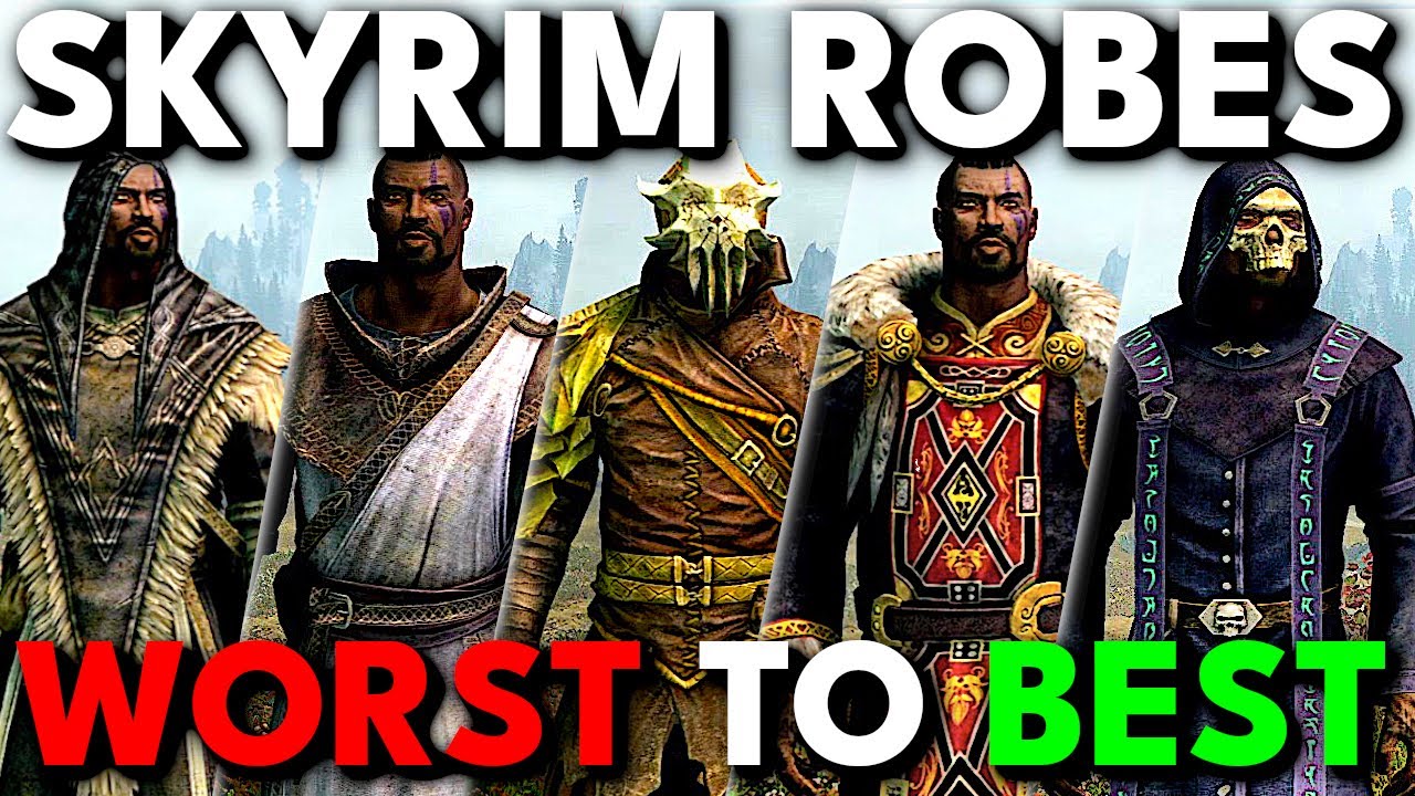 Все мантии из Skyrim, ранжированные от худшей к лучшей.