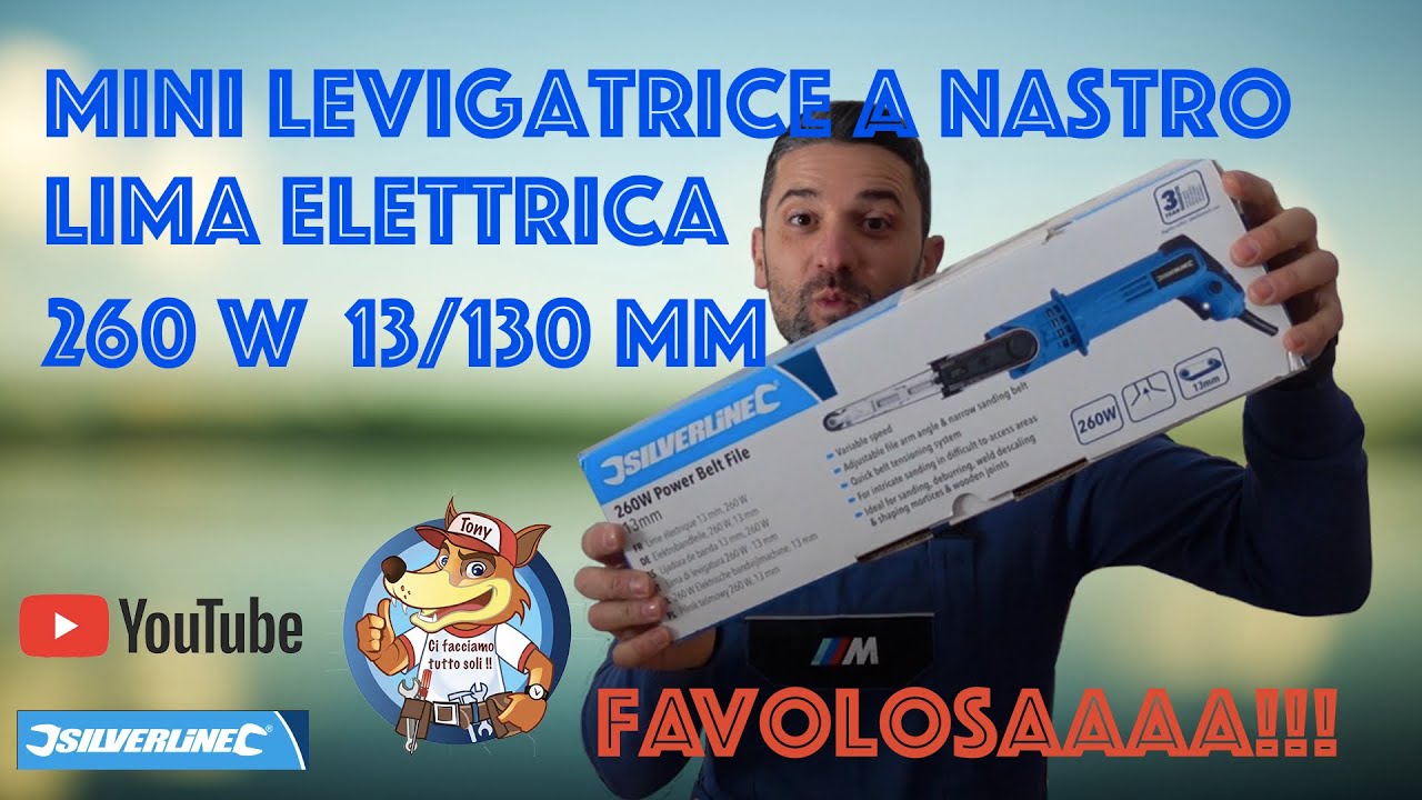 SILVERLINE - LEVIGATRICE A NASTRO PER FERRO E LEGNO