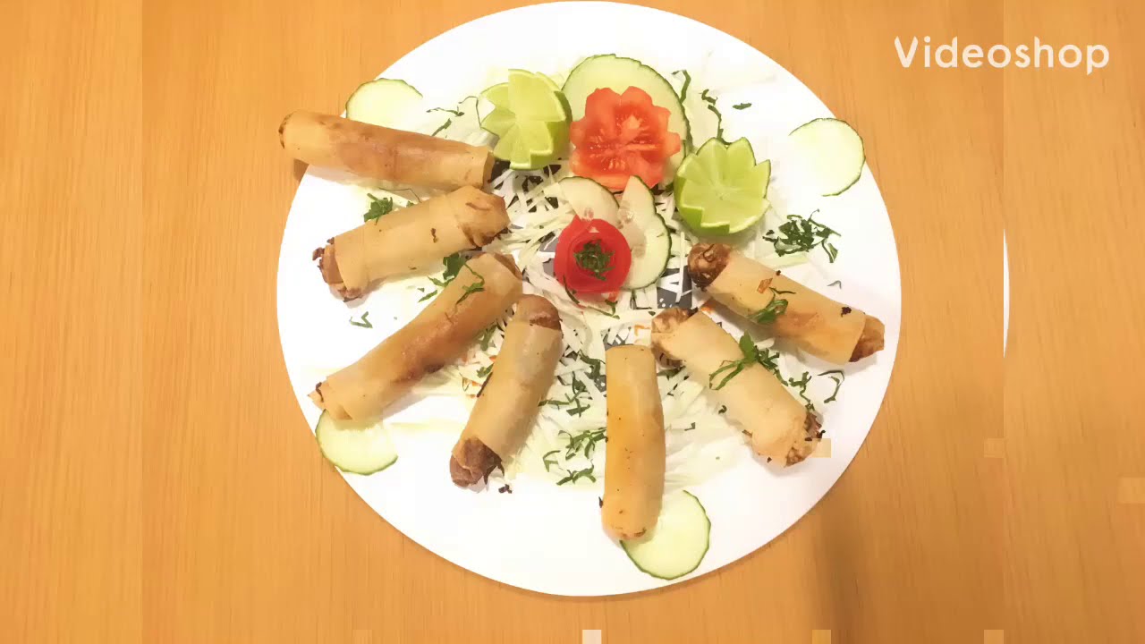 رقاقات تايلندية بطريقة سهلة و مكونات بسيطة افطار رمضان  #نباتي 😁 How to make spring rolls
