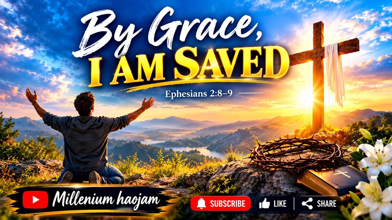 By Grace, I Am Saved 🙏 | Gospel Worship Song | Ephesians 2:8&ndash;9 | Millenium haojam