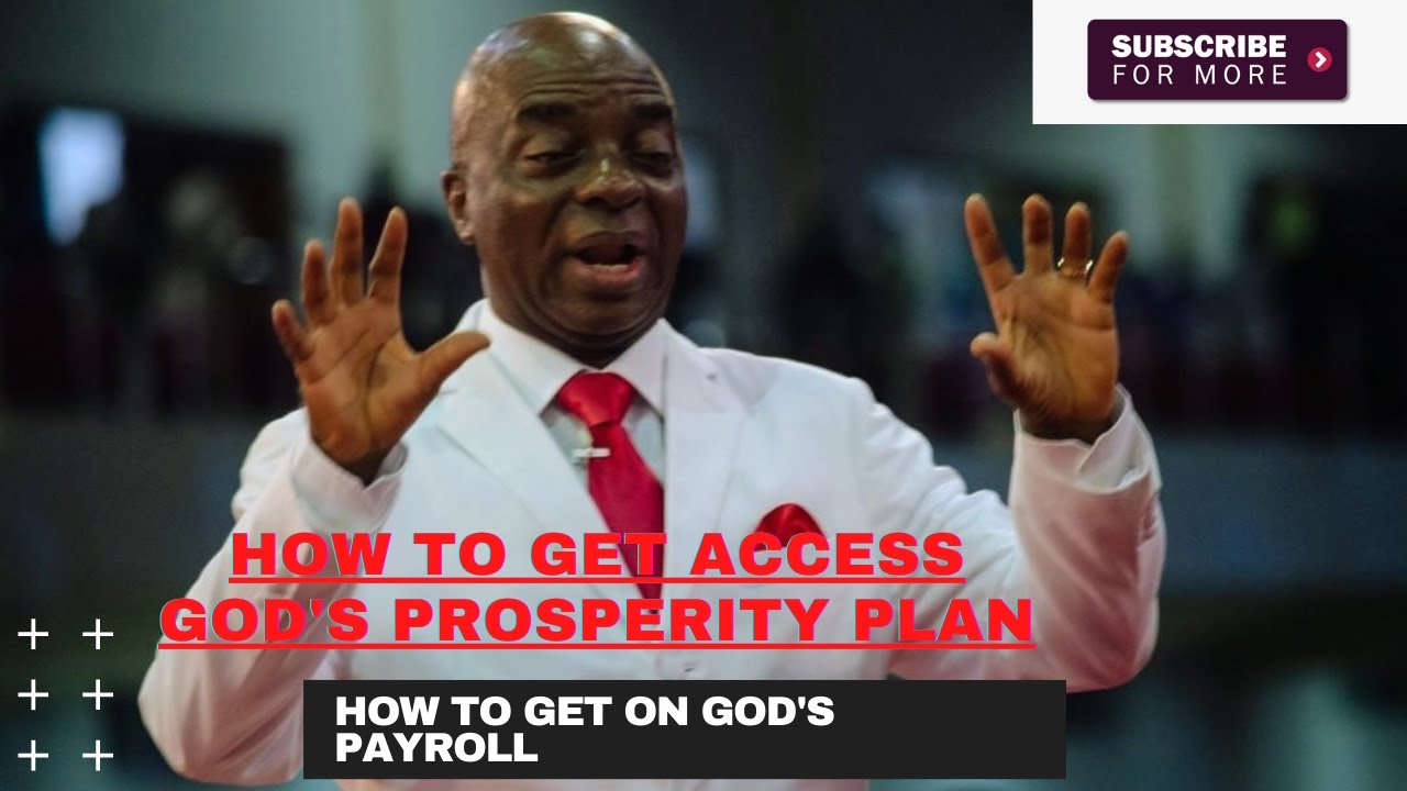 How God called Bishop David Oyedepo. How to be on Gods payroll How God pays. How to gain prosperity.
