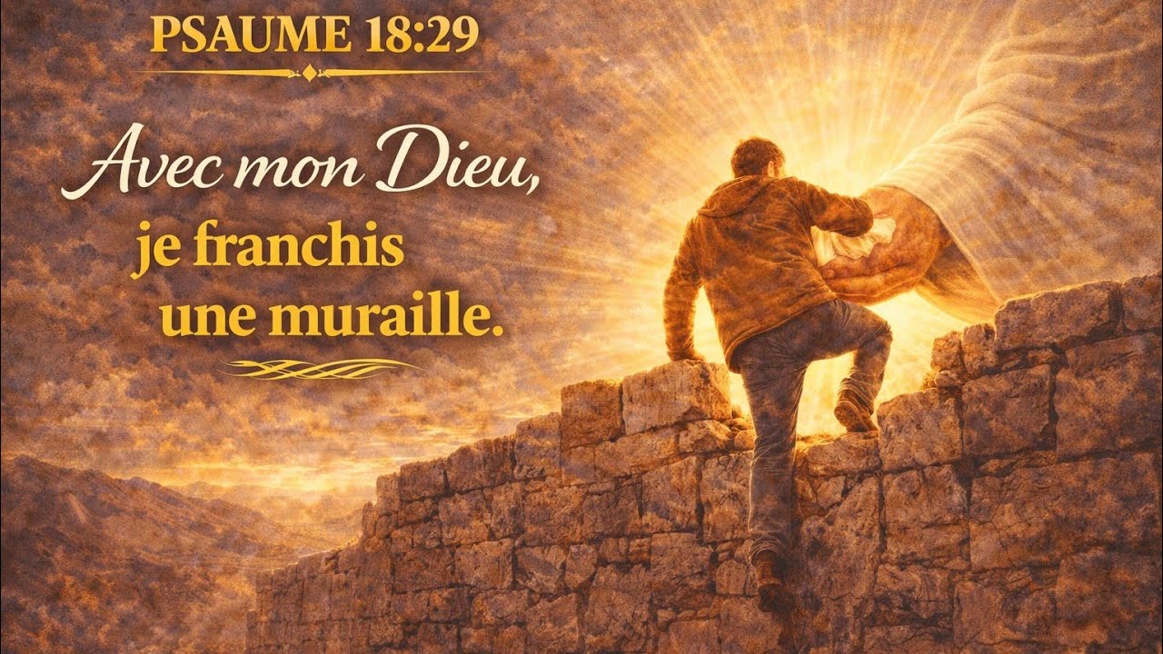 PSAUME 18:29 — AVEC DIEU, TU FRANCHIRAS LA MURAILLE 🔥🧱