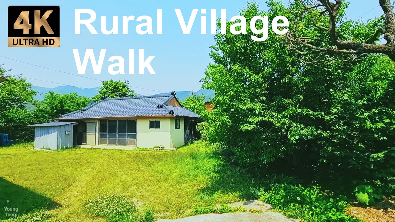 Pretty House in a Rural Village  | Korea countryside | Relaxing Virtual Walking Tour