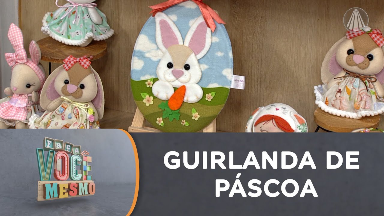 Guirlanda de coelhinho em feltro | PÁSCOA