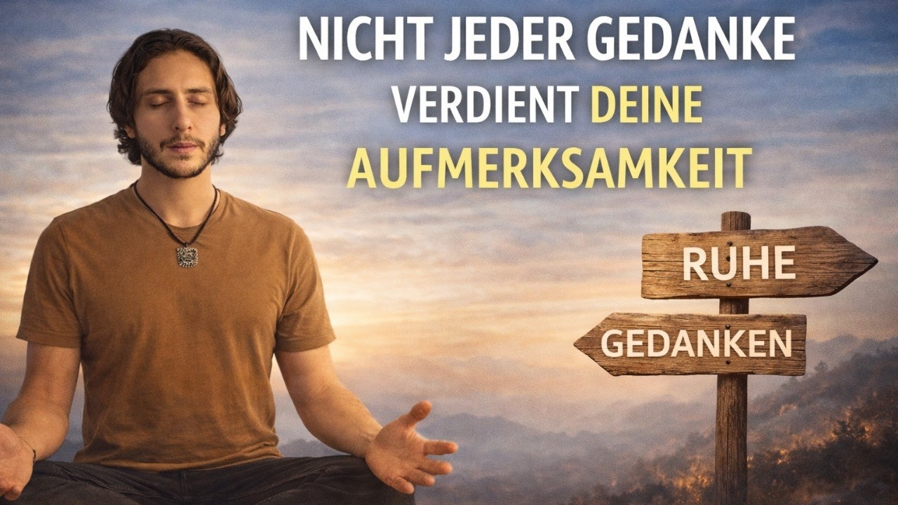 Nicht jeder Gedanke verdient deine Aufmerksamkeit