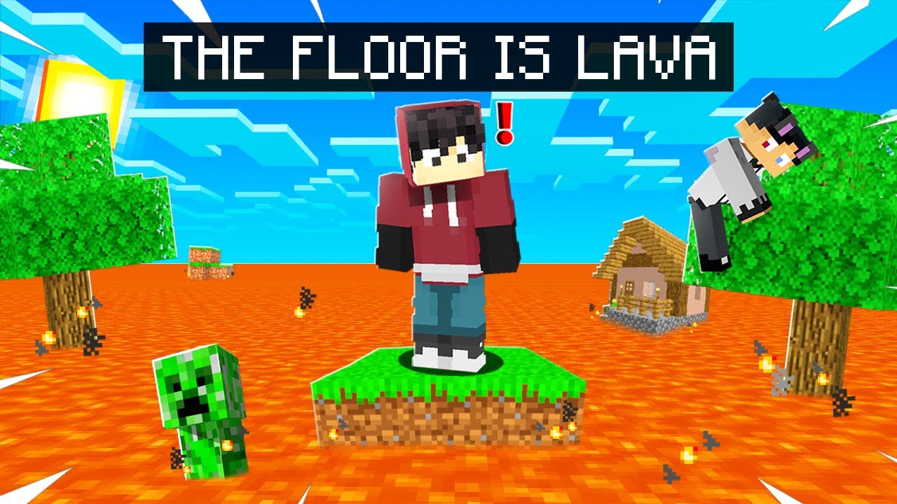 Minecraft, but LAVA rises every second! (tagalog)