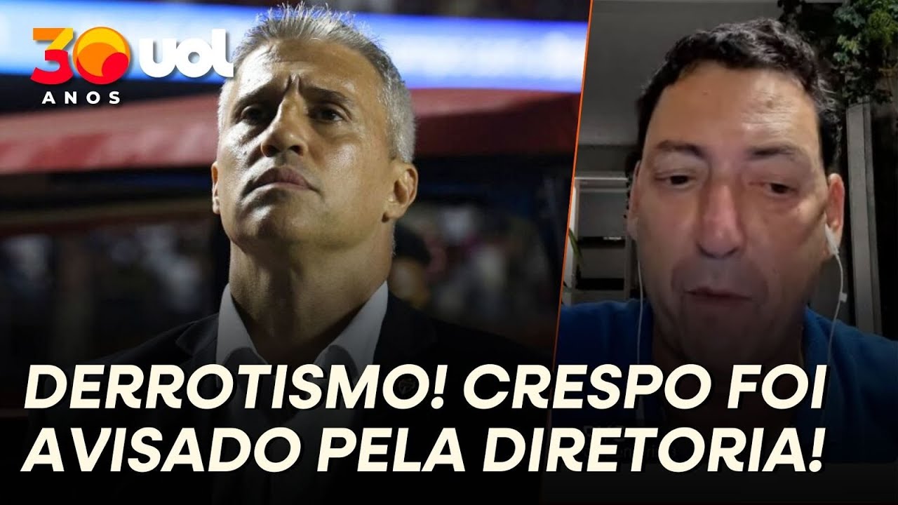 ABRE O OLHO! PVC DÁ INFORMAÇÃO EXCLUSIVA SOBRE CRESPO AVISADO PELA DIRETORIA DO SÃO PAULO!