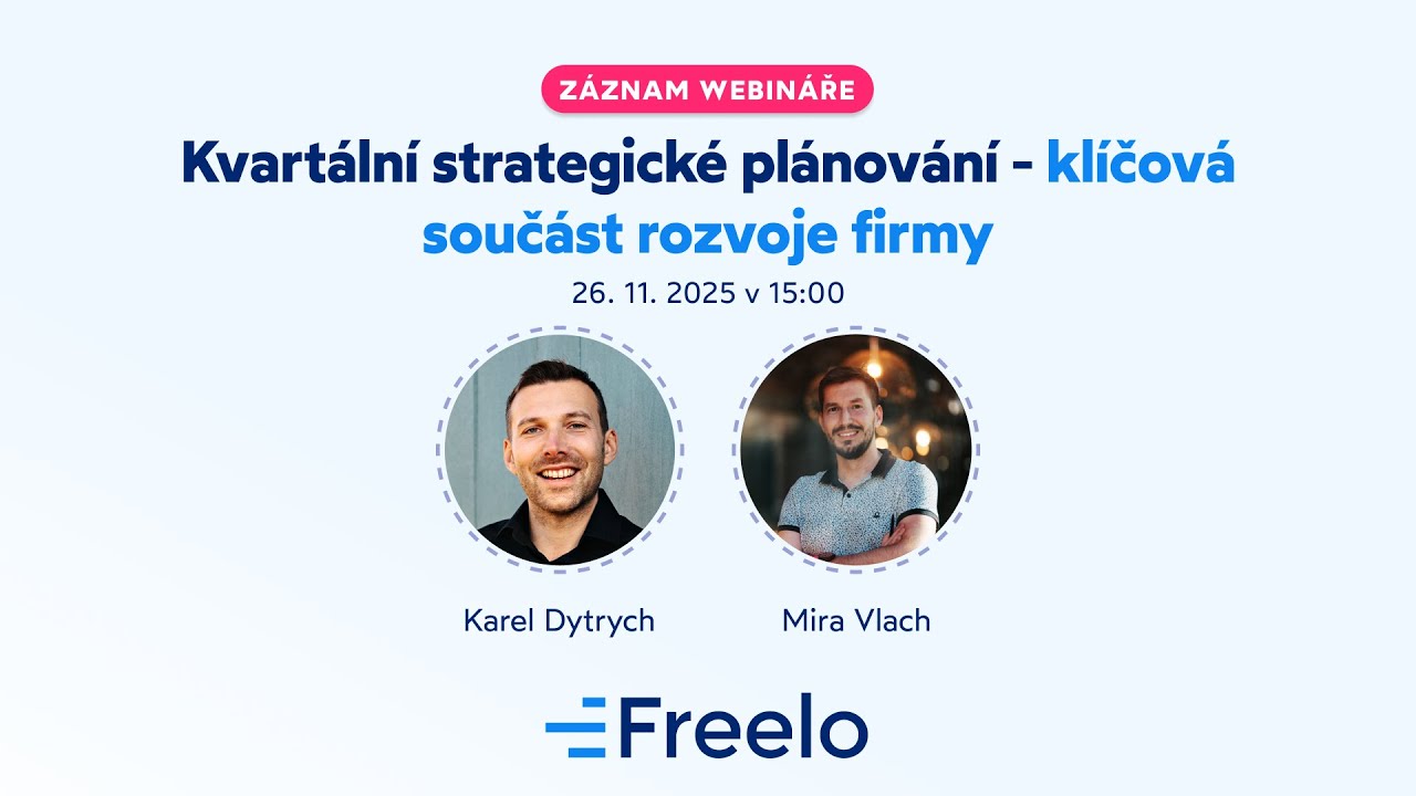 Kvartální strategické plánování - klíčová součást rozvoje firmy (webinář z 26. 11. 2025)