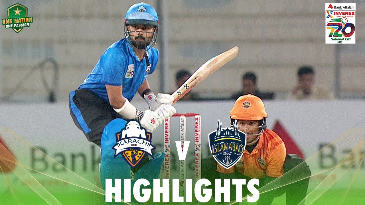 Full Highlights | Karachi Whites vs Islamabad | Match 1 | National T20 Cup 2025 | PCB | M2L1