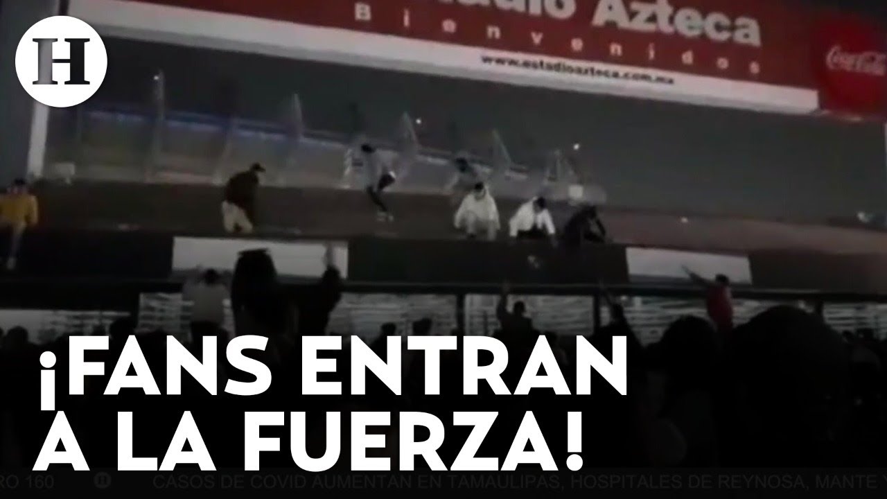¡Caos en Estadio Azteca! Fans intentan entrar al concierto de Bad Bunny a como de forma