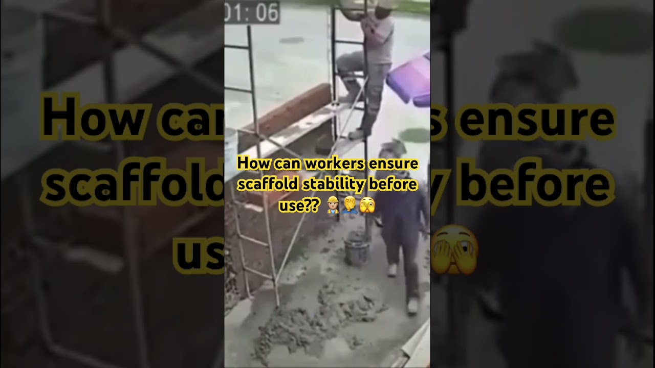 Scaffold collapse on workers #jjsafetyllc #safetyfirst #scaffoldfails