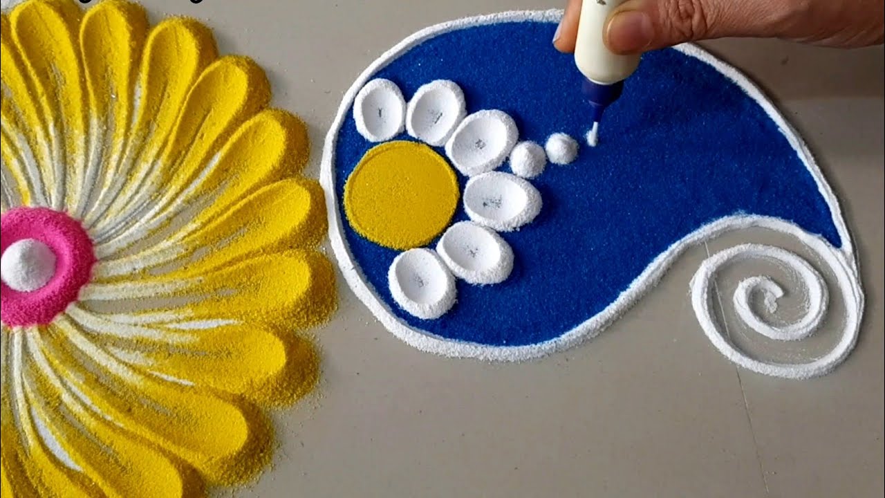 New Design Easy and Quick rangoli Designs for Diwali and Lakshmipujan Festival | Top Rangolis