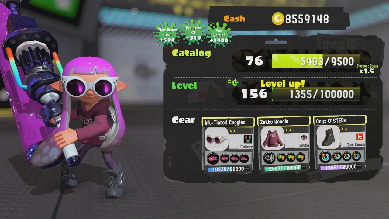 Splatoon 3 - Rainmaker - Reaching Level 156